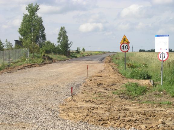 RPO - Przebudowa drogi gminnej nr 102344 L Grzwka – Biardy wraz z przebudow skrzyowania w miejscowoci Biardy - foto